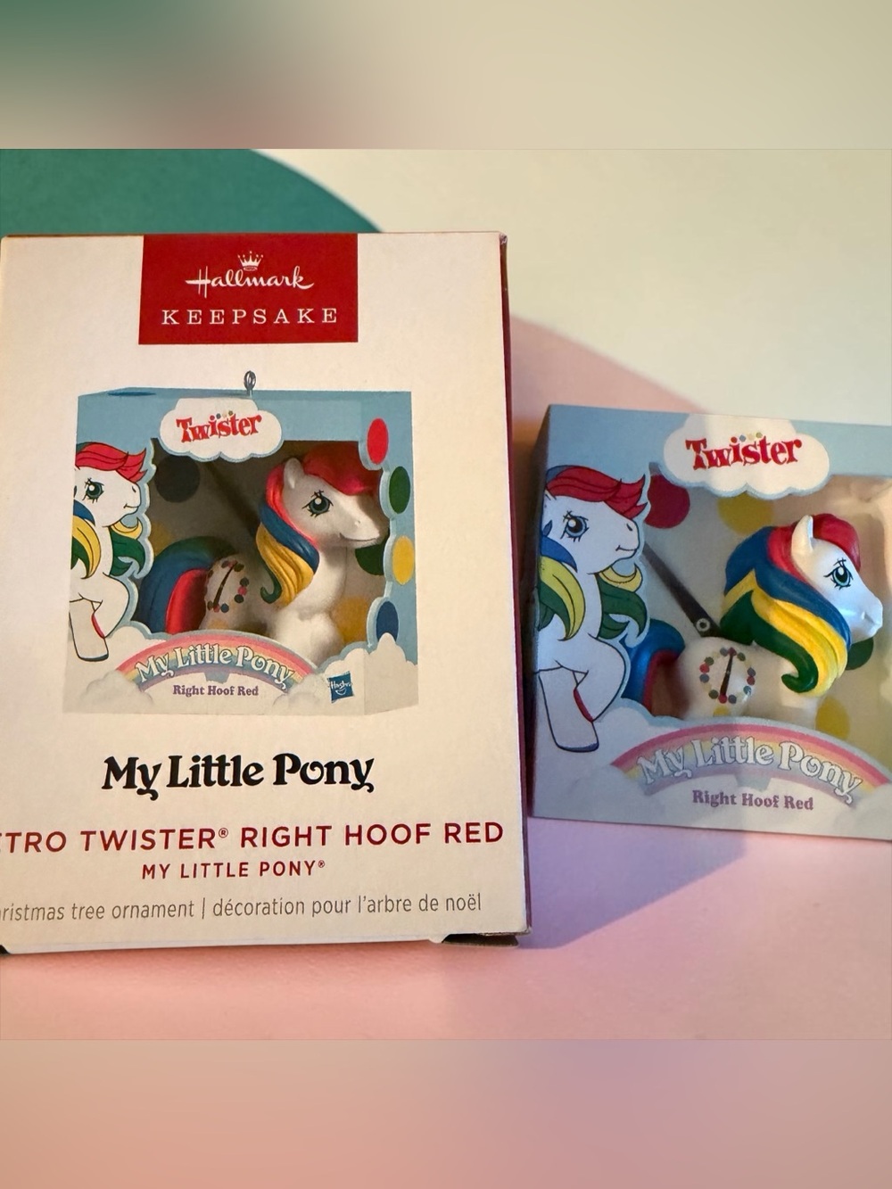 Hallmark HASBRO My Little Pony Retro Twister Mashup Right Hoof Red